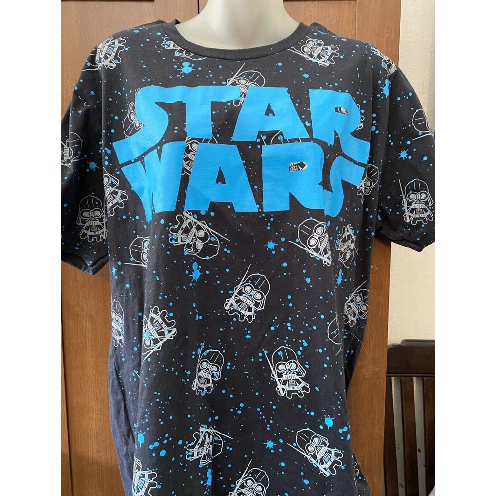 Disney Star Wars Mens t-Shirt Baby Darth Vader Dark Side Black Size XL